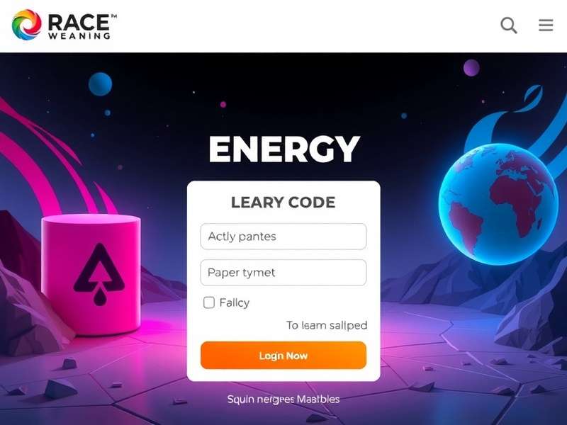Code ACE Energy Code Login Interface