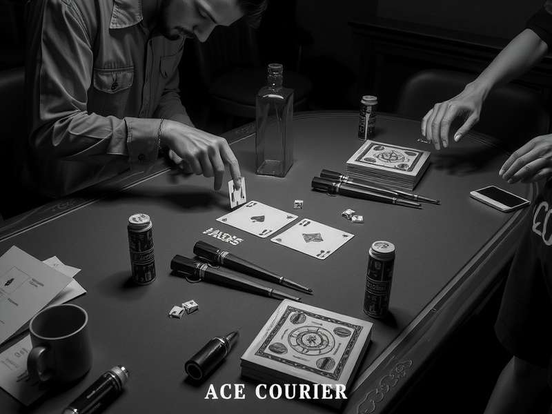 Strategic Route Planning Map in Ace Courier Interface