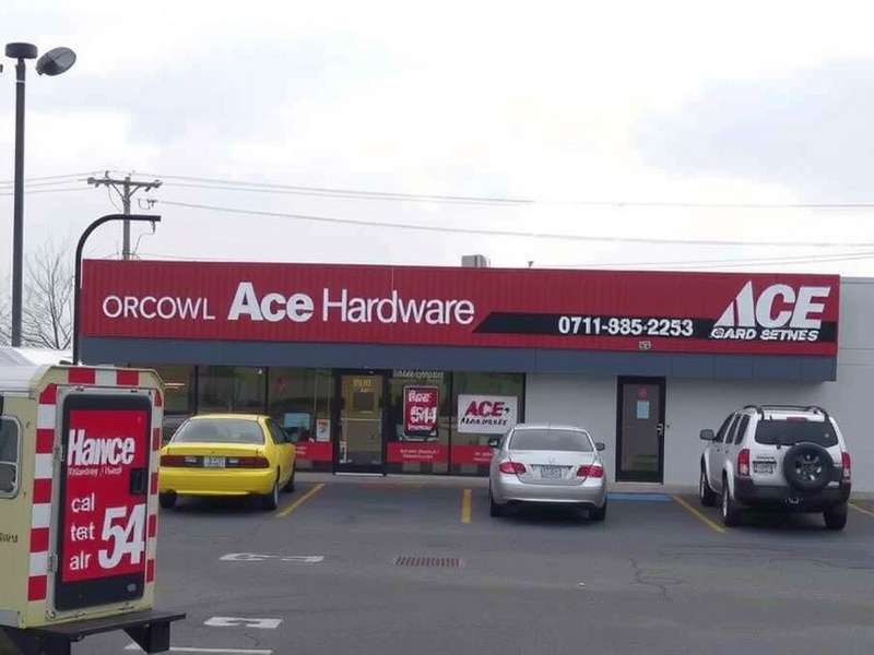 Ace Hardware Products display in an Indian store