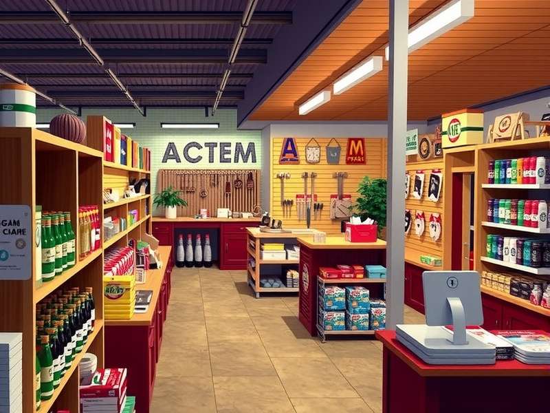 Modern Ace Hardware store interior in India showing tools and equipment