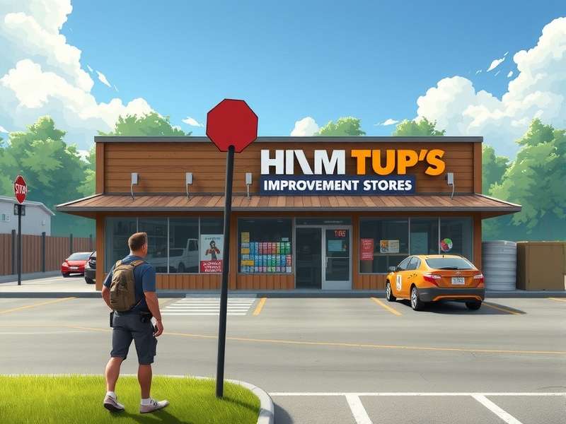 Colorful paint cans and brushes arranged neatly