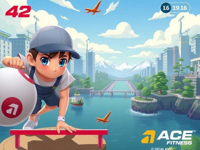 Esports athlete performing stretches at a gaming station, blending fitness with gaming setup