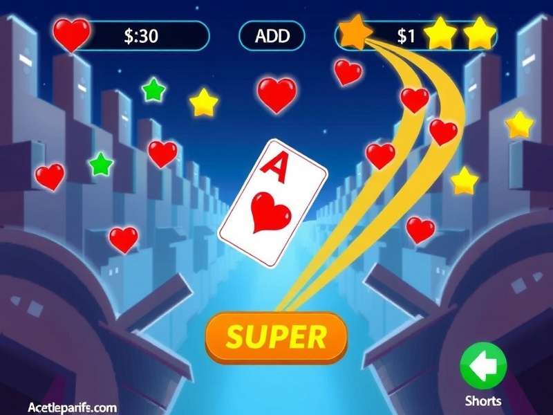 Ace Super gaming interface dashboard showing stats and features