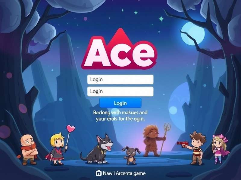 Ace Login Portal interface on multiple devices showcasing a sleek gaming dashboard