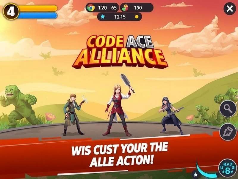 Code Ace Alliance gaming community banner showing Indian esports players and redeem codes hub