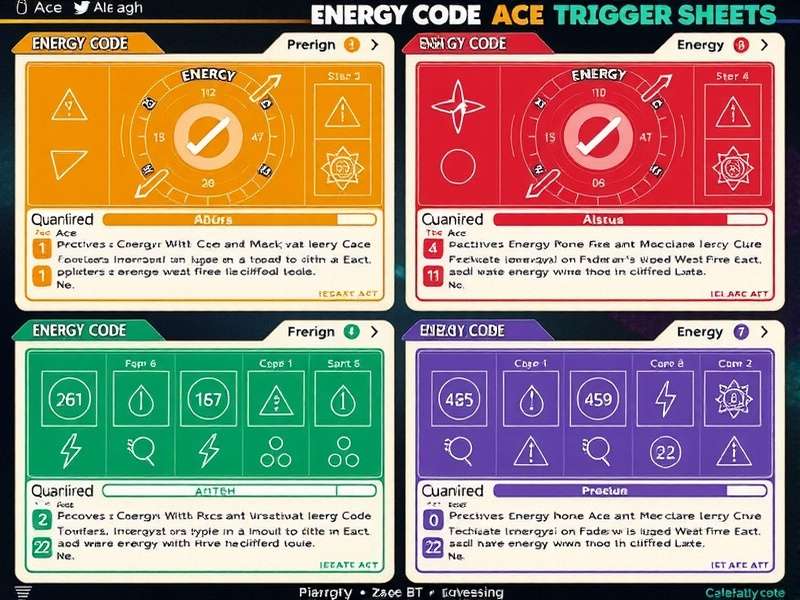 Energy Code Ace Trigger Sheets interactive dashboard showing real-time analytics, energy tiers, and multi-language support for Indian users