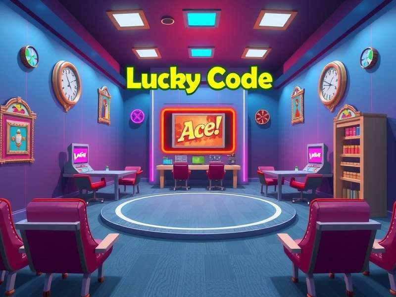 Lucky Code Ace Game Room — India's premier gaming hub with neon lights and ace cards