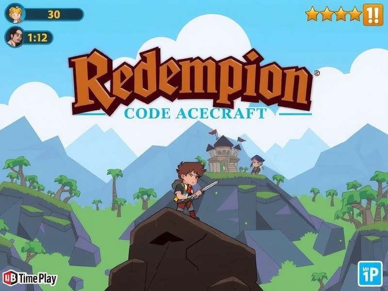 Redemption Code Acecraft - Game banner with redeem and play call